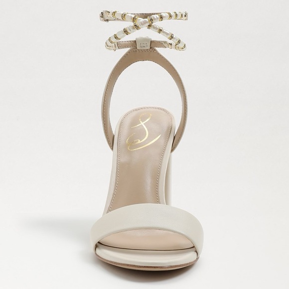 ⭐️NWT Sam Edelman Yanelli Ivory Leather Block Heels - Picture 3 of 10
